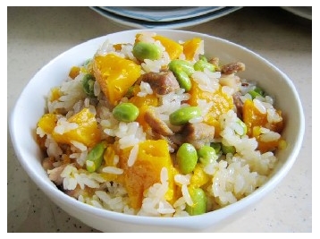 缓解宝宝便秘食谱:南瓜香肉饭_宝宝食谱