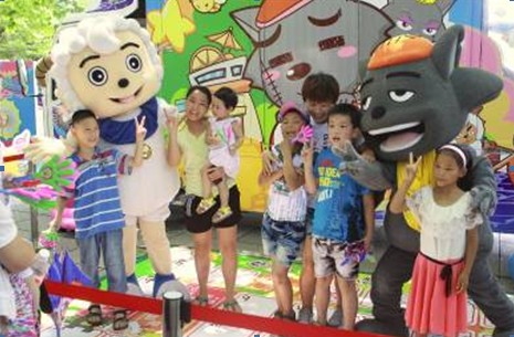 《竞技大联盟》上映 喜羊羊乘坐羊羊竞技卡通