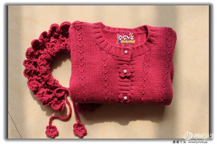 手工织毛衣:3-6岁女宝宝洋气毛衣开衫! (二)
