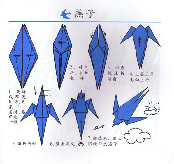 小燕子的手工制作方法