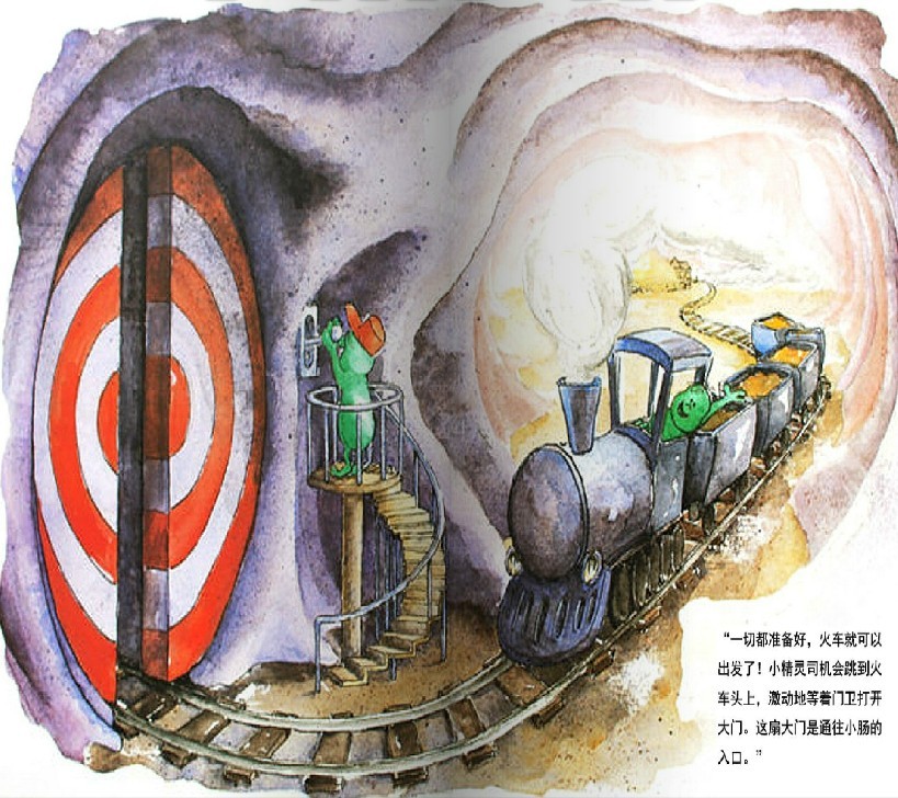 绘本故事:《肚子里的火车站》(一)_绘本