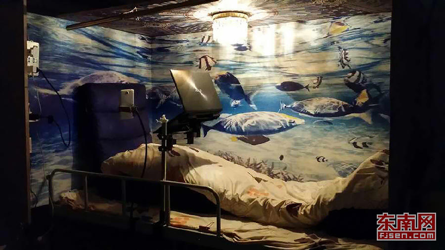 寝室秒变“海底世界” 看大学男生寝室大改造
