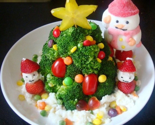 西兰花圣诞树_宝宝食谱,自制辅食_宝宝食谱