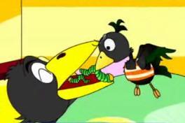 小乌鸦爱妈妈的故事