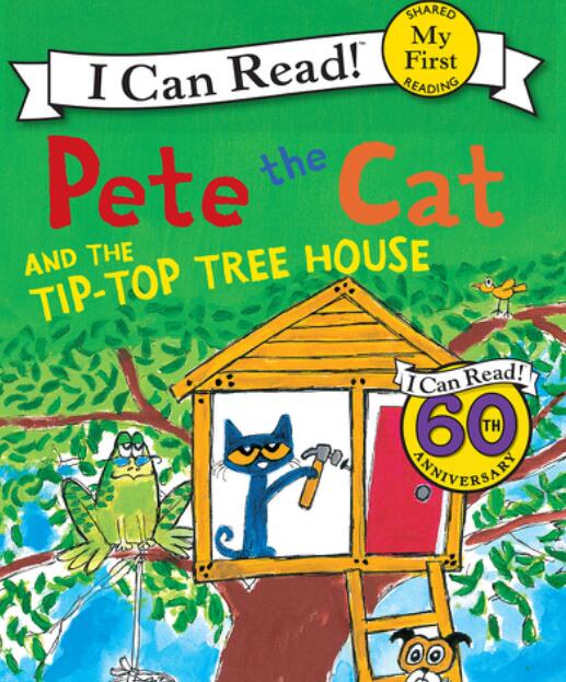 《Pete the Cat and the Tip-Top Tree House》英文绘本pdf资源免费下载