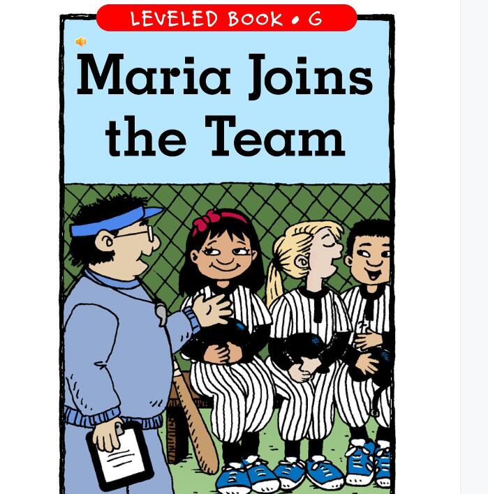 《Maria Joins the Team》RAZ分级绘本pdf资源免费下载