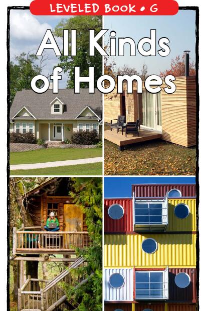 《All Kinds of Homes》RAZ分级绘本pdf资源免费下载