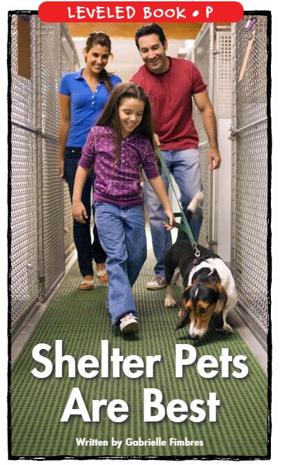 《Shelter Pets Are Best》RAZ绘本pdf资源免费下载