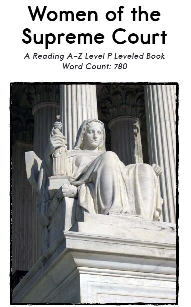《Women of the Supreme Court》RAZ绘本pdf资源免费下载