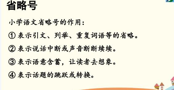 2021年部编版四年级下册标点符号专项复习PPT课件免费下载