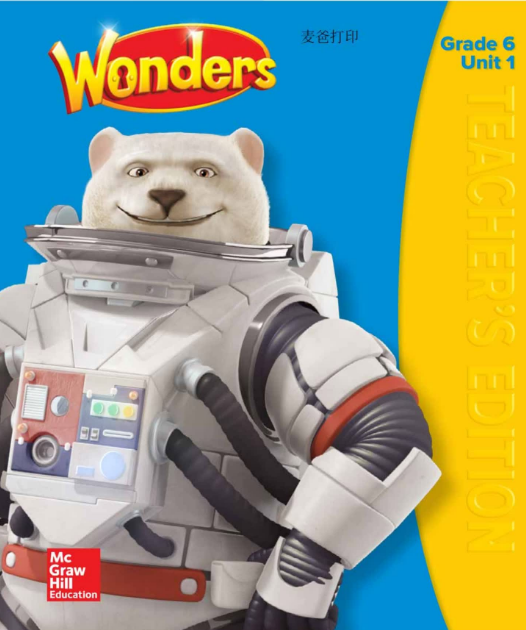 美国英语教材wondersG6PDF+音频百度网盘下载