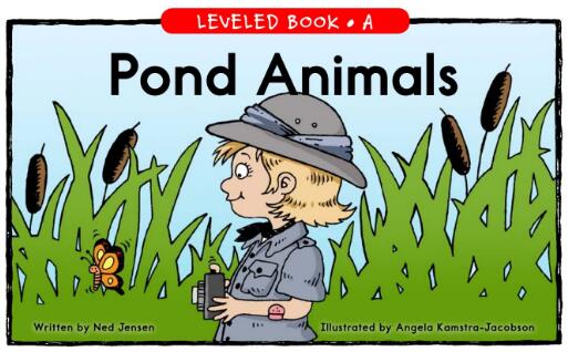 《Pond Animals》绘本翻译及pdf电子书资源下载