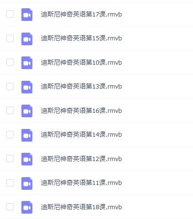 迪士尼神奇英语1-32集全套视频百度网盘资源下载
