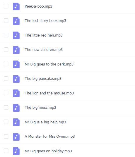 培生儿童英语分级阅读level 1音频mp3资源下载