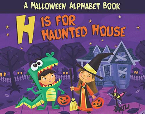 《H Is for Haunted House》英文绘本pdf资源下载