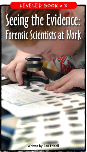 raz x级阅读Seeing the Evidence Forensic Scientists at Work绘本PDF+音频百度网盘免费下载