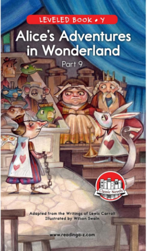 raz Y级阅读Alice's Adventures in Wonderland (Part 9)绘本PDF+音频百度网盘免费下载