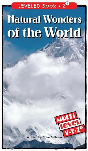 raz Z1级阅读Natural Wonders of the World绘本PDF+音频资源免费下载