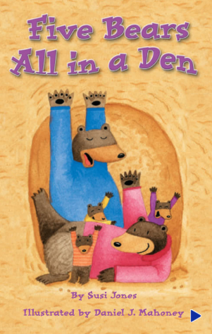 培生pearson读物Five Bears All in a Den绘本电子版资源免费下载