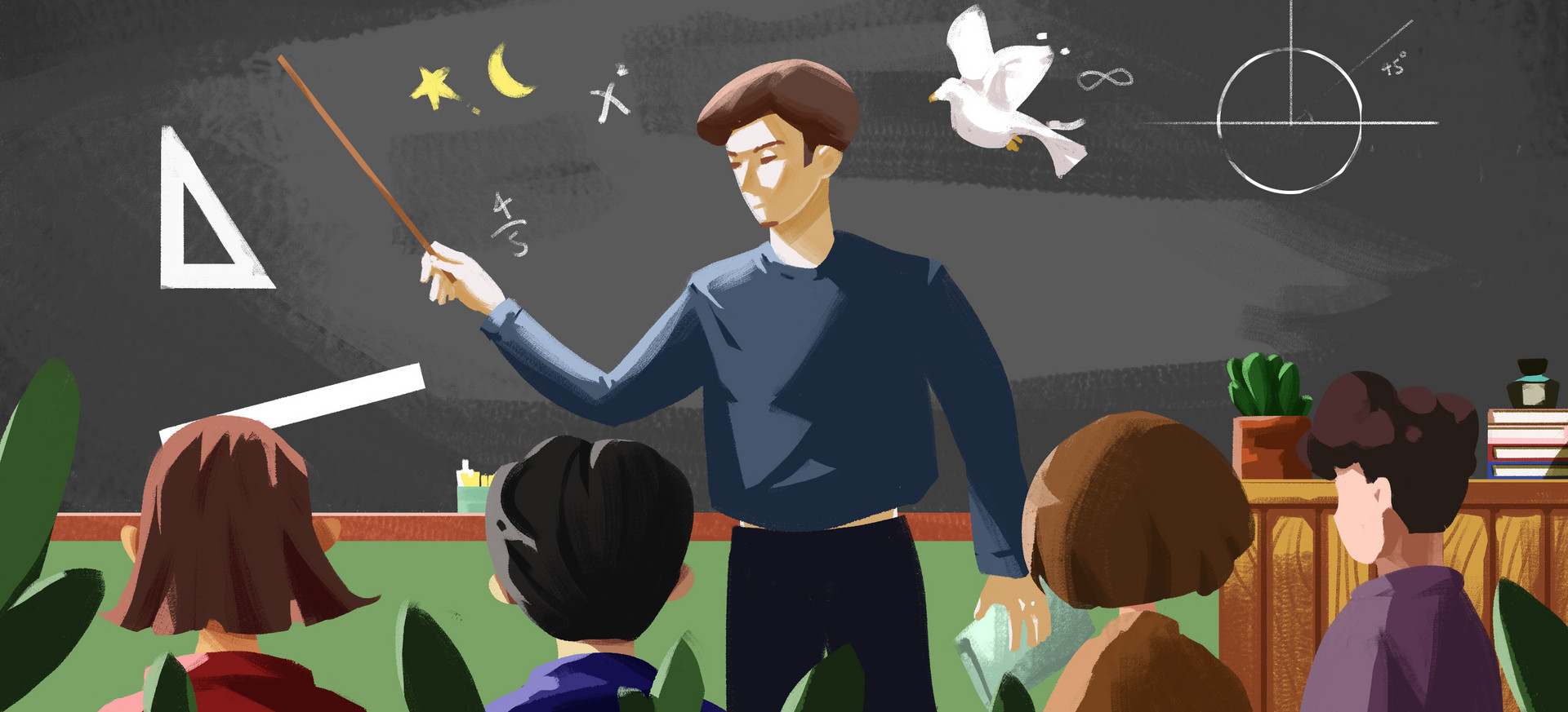 我的数学老师五年级400字优秀作文