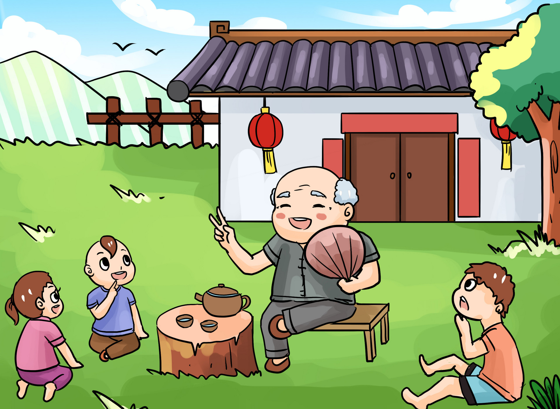 快乐的一天作文结尾怎么写