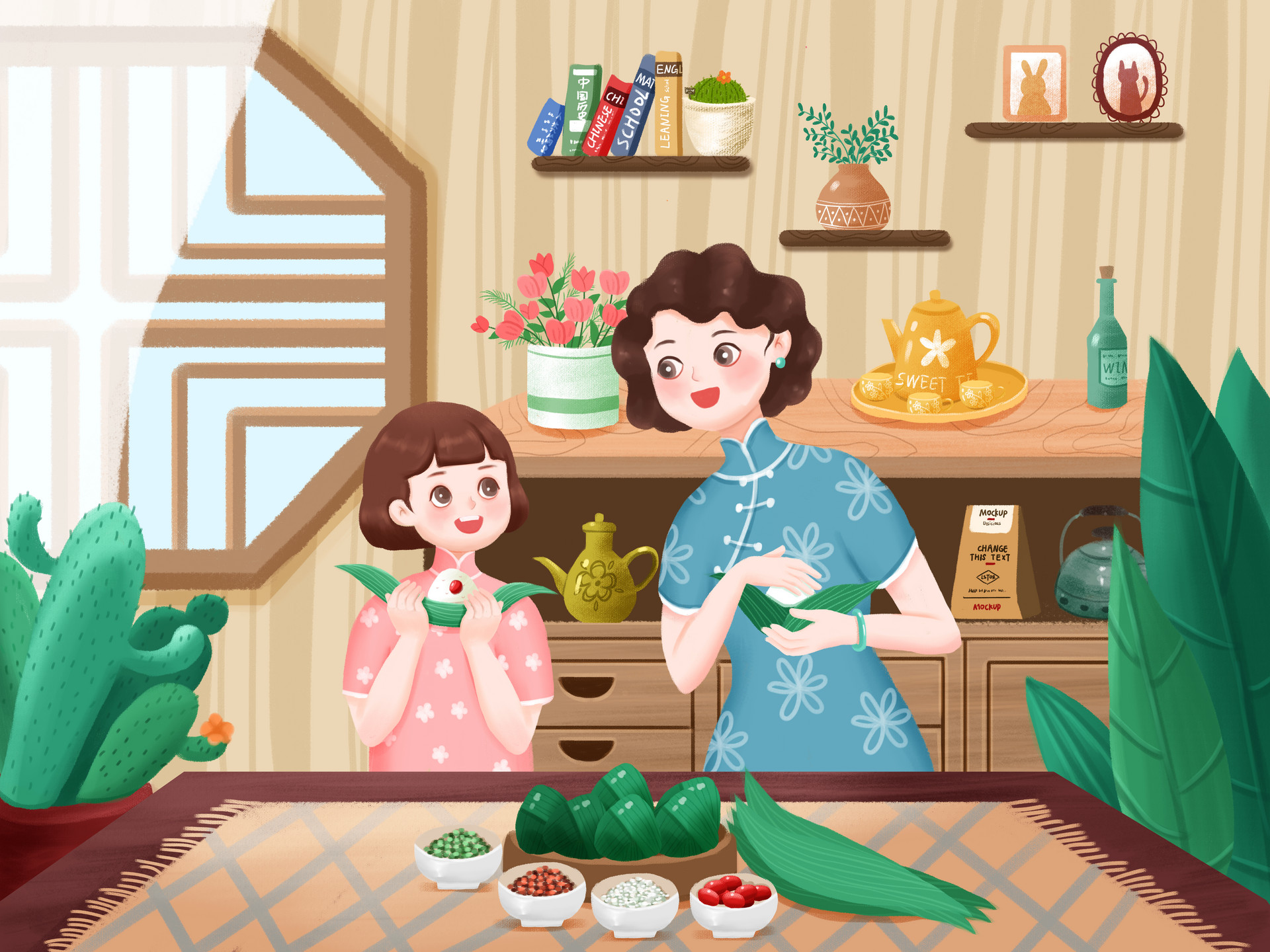 被粽子喂饱的童年作文750字