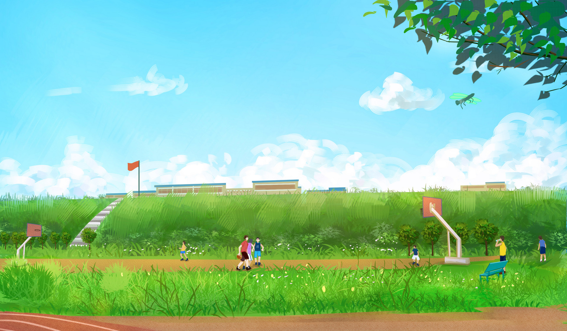 我们的校园作文200字