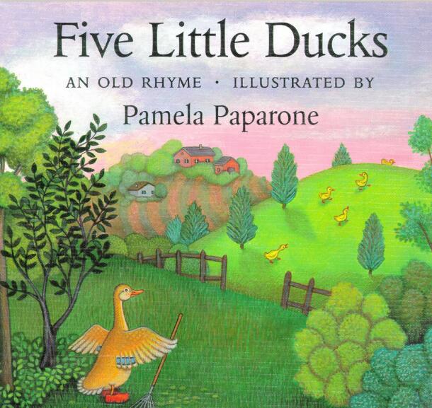 Five Little Ducks英文童谣绘本翻译及pdf电子版下载