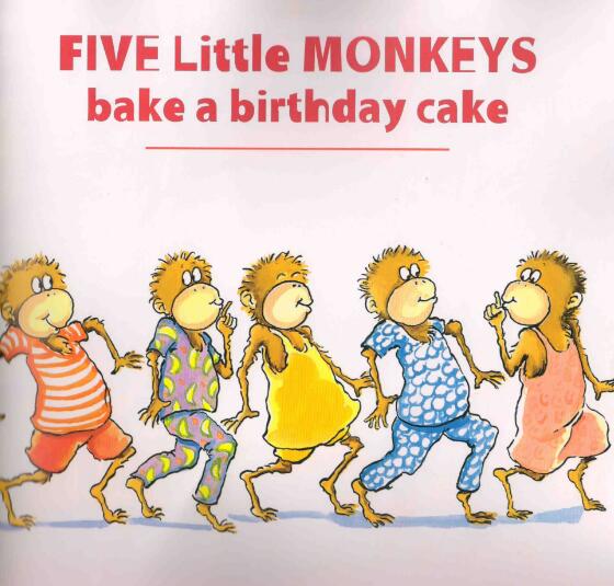 Five little monkeys bake a birthday cake绘本电子版资源下载