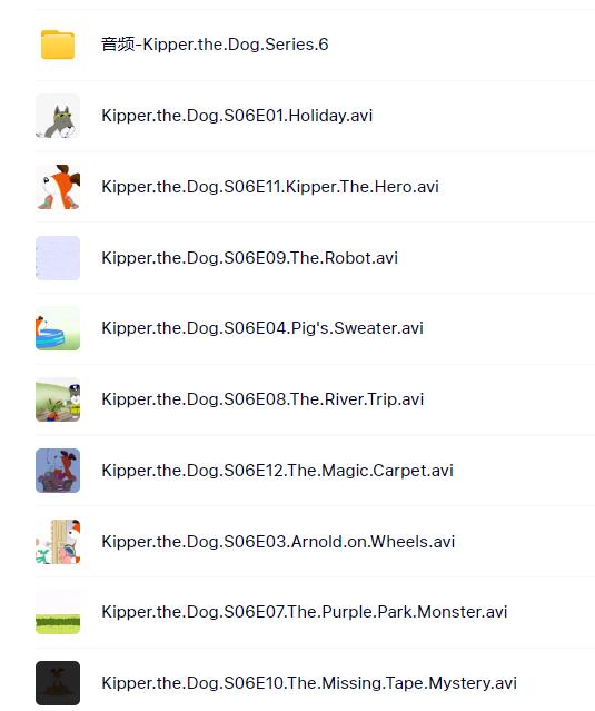 《Kipper the Dog小狗卡皮》英文动画第六季百度网盘下载