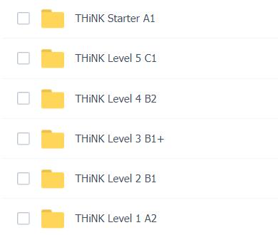 剑桥英语Think1-6级综合性教材百度网盘资源下载