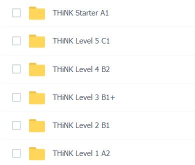 剑桥英语Think1-6级综合性教材百度网盘资源下载