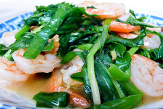 韭菜炒虾仁